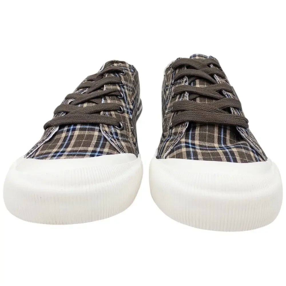 Rocket Dog Jazzin Fromberg Plaid Sneaker Women's size 6.5 Brown Tan
